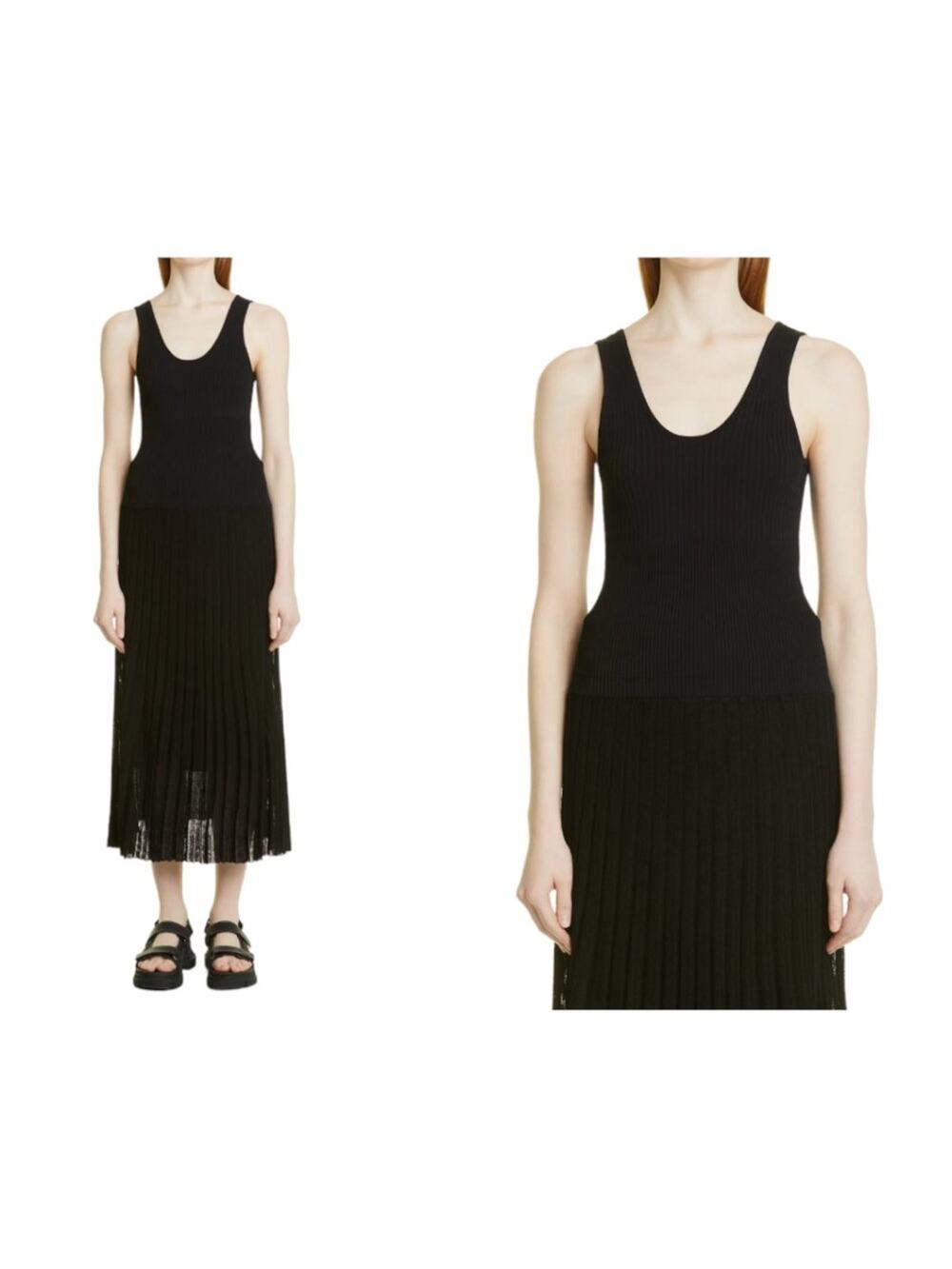 Maria McManus Black Rib Tank Size Small NWT $480 MSRP